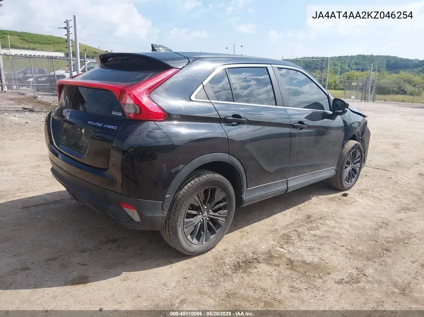 2019 Mitsubishi Eclipse Cross Le/Se/Sp VIN: JA4AT4AA2KZ046254 Lot: 45110096