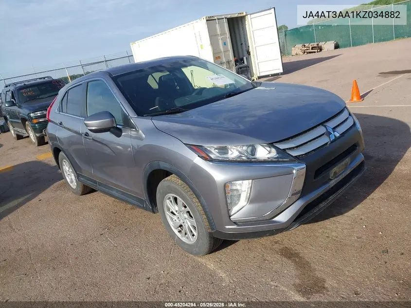 2019 Mitsubishi Eclipse Cross Es VIN: JA4AT3AA1KZ034882 Lot: 45204294