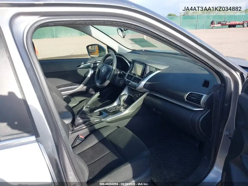 2019 Mitsubishi Eclipse Cross Es VIN: JA4AT3AA1KZ034882 Lot: 45204294