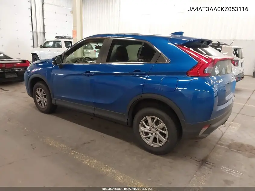 2019 Mitsubishi Eclipse Cross Es VIN: JA4AT3AA0KZ053116 Lot: 45215939