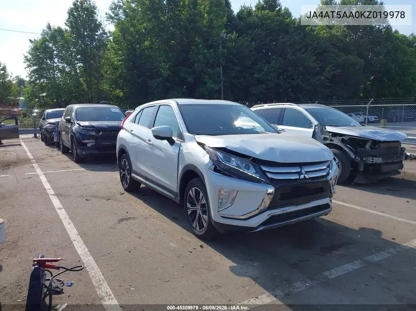 2019 Mitsubishi Eclipse Cross Se/Sel VIN: JA4AT5AA0KZ019978 Lot: 45309979