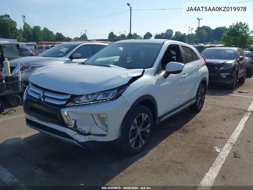 2019 Mitsubishi Eclipse Cross Se/Sel VIN: JA4AT5AA0KZ019978 Lot: 45309979