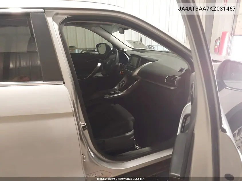 2019 Mitsubishi Eclipse Cross Es VIN: JA4AT3AA7KZ031467 Lot: 45313821