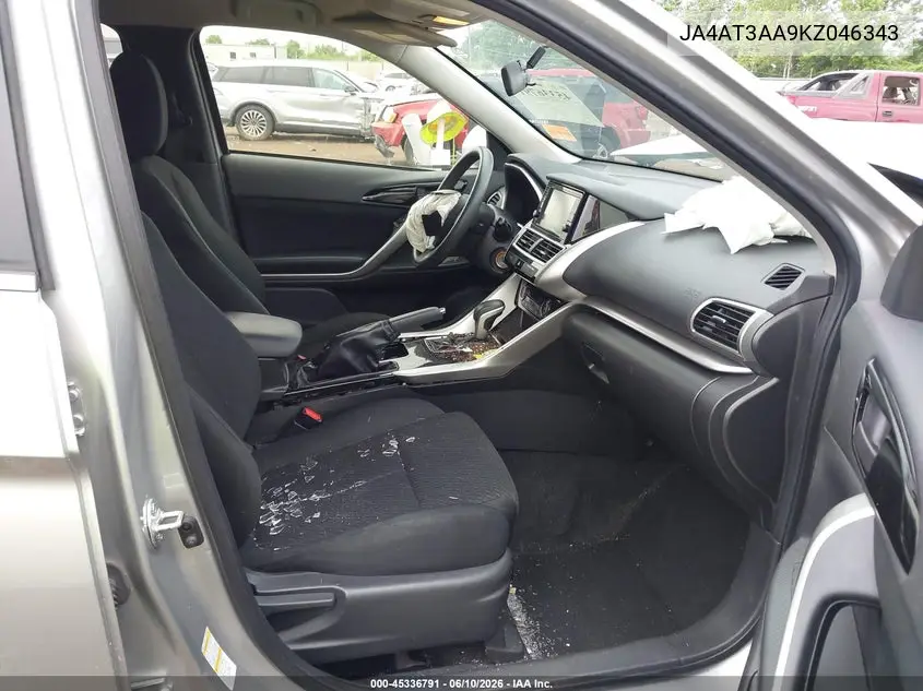 2019 Mitsubishi Eclipse Cross Es VIN: JA4AT3AA9KZ046343 Lot: 45336791
