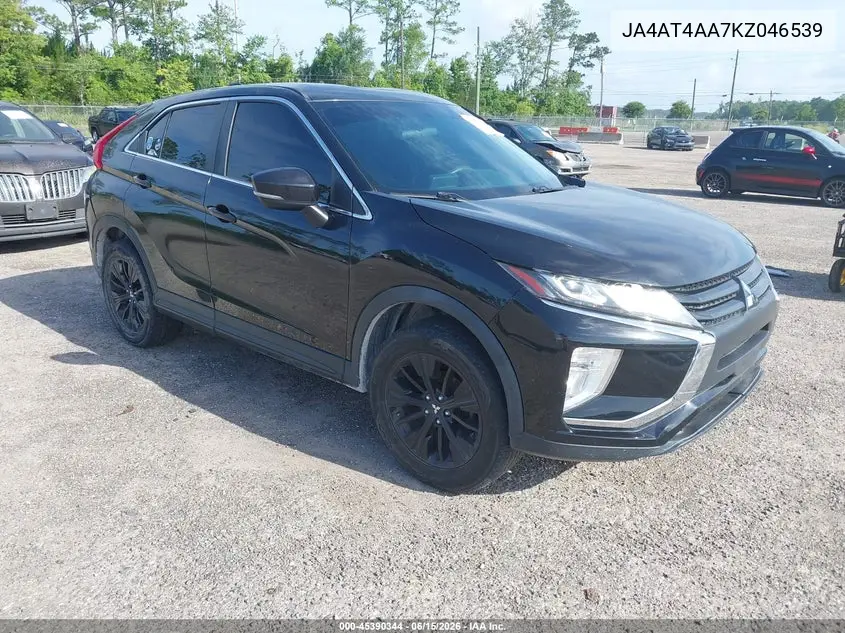 2019 Mitsubishi Eclipse Cross Le VIN: JA4AT4AA7KZ046539 Lot: 45390344