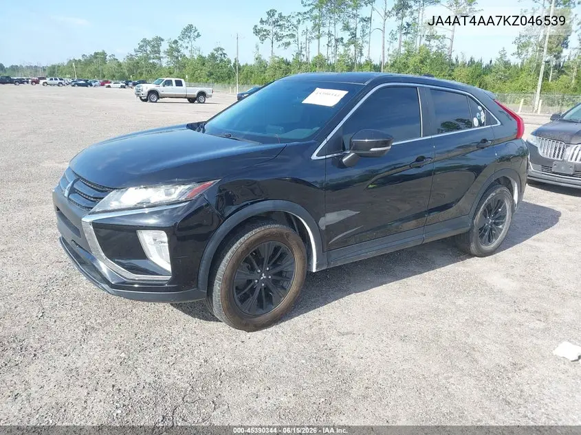 2019 Mitsubishi Eclipse Cross Le VIN: JA4AT4AA7KZ046539 Lot: 45390344