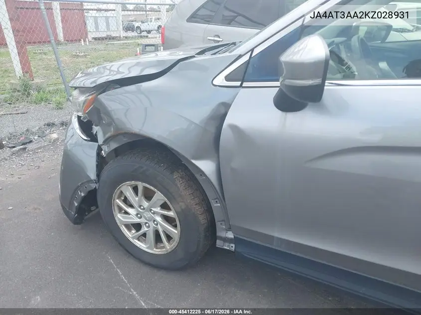 JA4AT3AA2KZ028931 2019 Mitsubishi Eclipse Cross Es