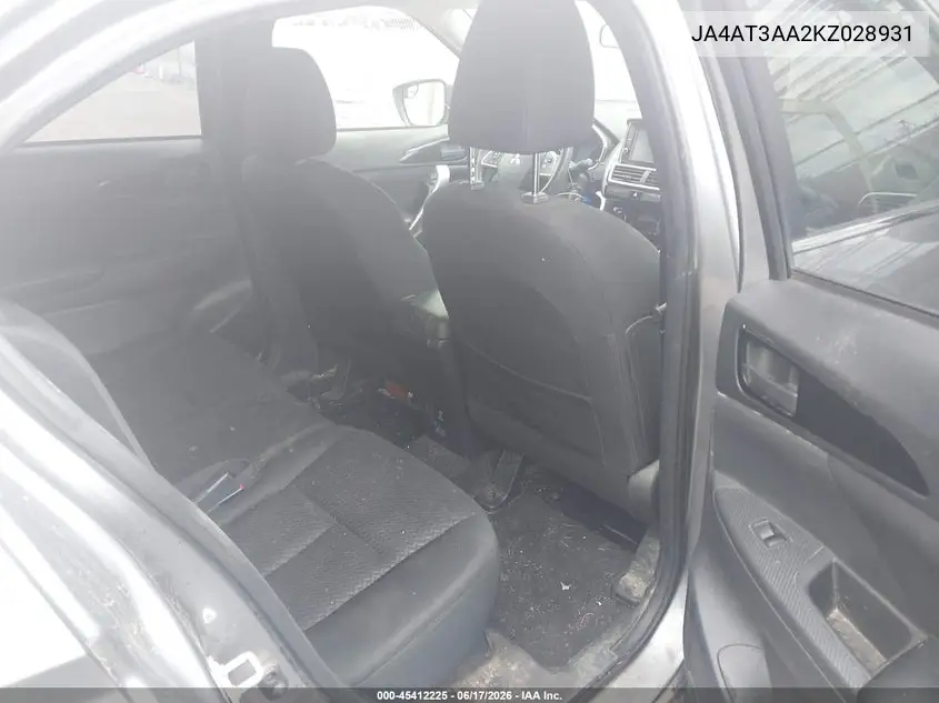JA4AT3AA2KZ028931 2019 Mitsubishi Eclipse Cross Es