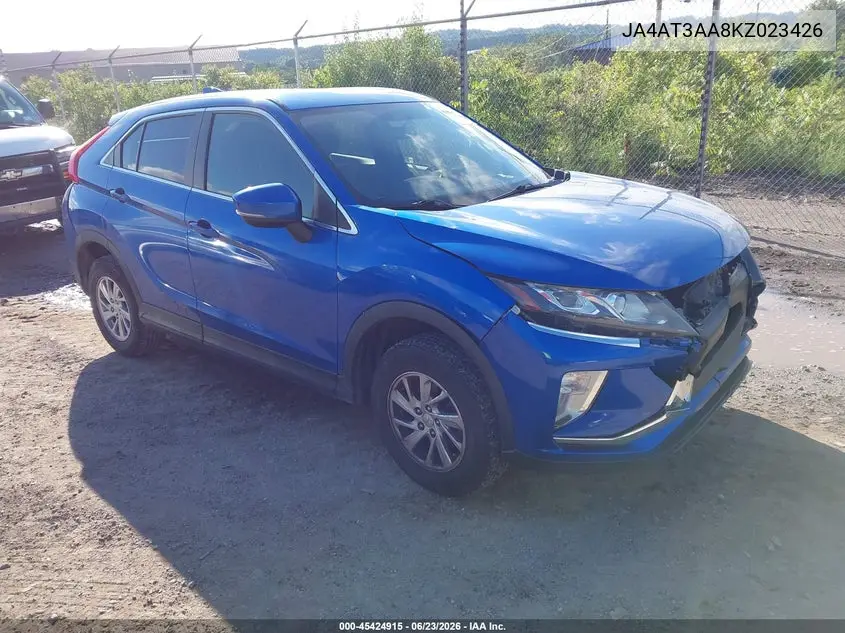2019 Mitsubishi Eclipse Cross Es VIN: JA4AT3AA8KZ023426 Lot: 45424915