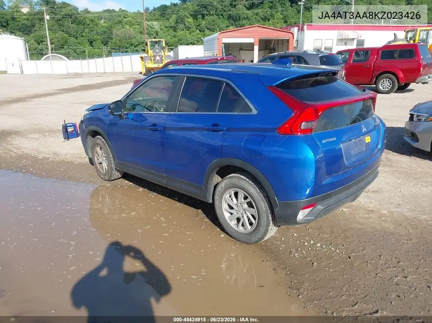 2019 Mitsubishi Eclipse Cross Es VIN: JA4AT3AA8KZ023426 Lot: 45424915