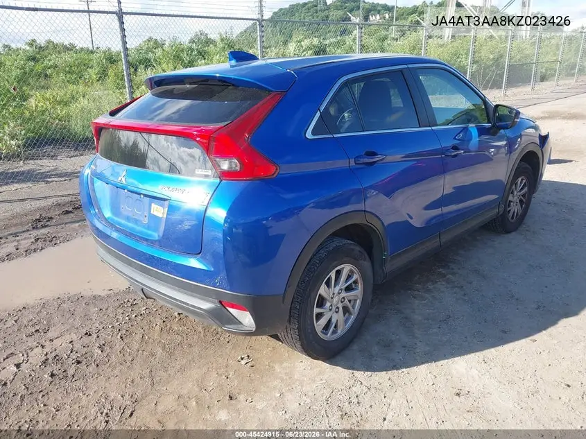 2019 Mitsubishi Eclipse Cross Es VIN: JA4AT3AA8KZ023426 Lot: 45424915