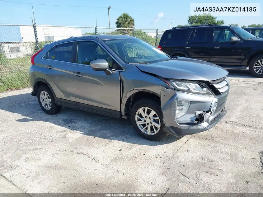 2019 Mitsubishi Eclipse Cross Es VIN: JA4AS3AA7KZ014185 Lot: 45486984