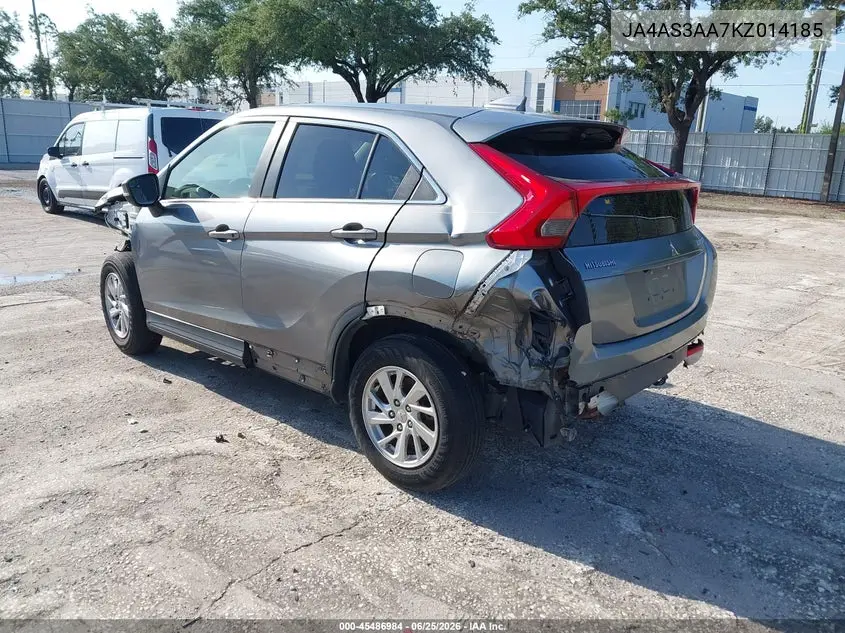 2019 Mitsubishi Eclipse Cross Es VIN: JA4AS3AA7KZ014185 Lot: 45486984