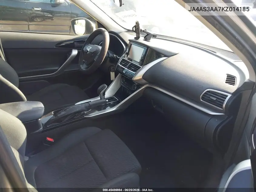 2019 Mitsubishi Eclipse Cross Es VIN: JA4AS3AA7KZ014185 Lot: 45486984