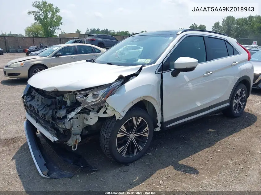 2019 Mitsubishi Eclipse Cross Sel VIN: JA4AT5AA9KZ018943 Lot: 45520631