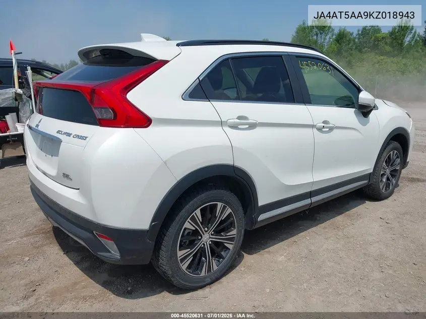 2019 Mitsubishi Eclipse Cross Sel VIN: JA4AT5AA9KZ018943 Lot: 45520631