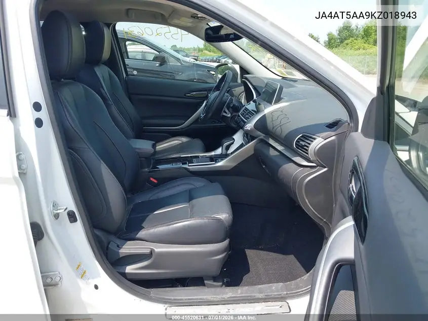 2019 Mitsubishi Eclipse Cross Sel VIN: JA4AT5AA9KZ018943 Lot: 45520631
