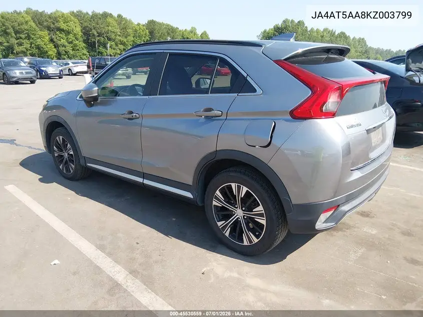 2019 Mitsubishi Eclipse Cross Se VIN: JA4AT5AA8KZ003799 Lot: 45530559