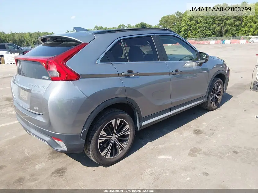 2019 Mitsubishi Eclipse Cross Se VIN: JA4AT5AA8KZ003799 Lot: 45530559
