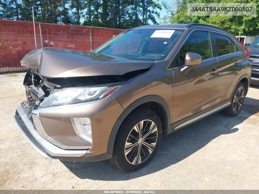 2019 Mitsubishi Eclipse Cross Sel VIN: JA4AT5AA9KZ000507 Lot: 45560034