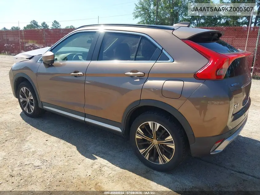 2019 Mitsubishi Eclipse Cross Sel VIN: JA4AT5AA9KZ000507 Lot: 45560034