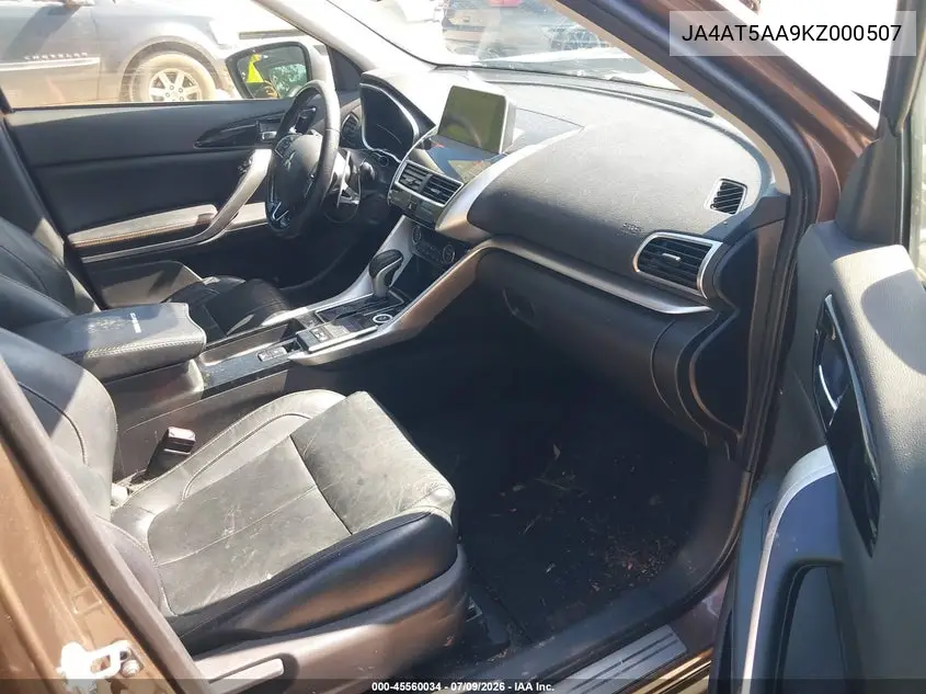 2019 Mitsubishi Eclipse Cross Sel VIN: JA4AT5AA9KZ000507 Lot: 45560034