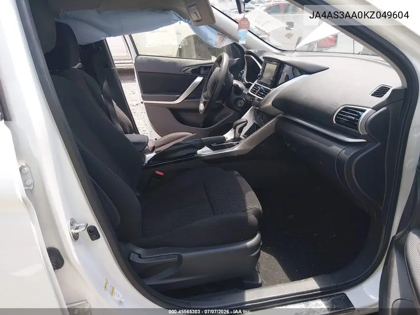 2019 Mitsubishi Eclipse Cross Es VIN: JA4AS3AA0KZ049604 Lot: 45565303