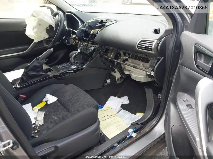 2019 Mitsubishi Eclipse Cross Es VIN: JA4AT3AA2KZ010865 Lot: 45593972
