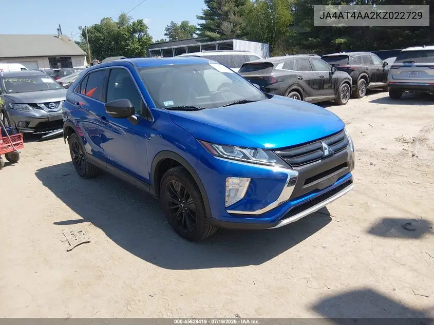 2019 Mitsubishi Eclipse Cross Le VIN: JA4AT4AA2KZ022729 Lot: 45629419