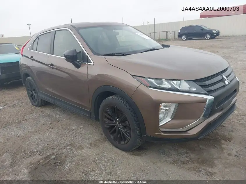 2020 Mitsubishi Eclipse Cross Le 1.5T VIN: JA4AS4AA0LZ000703 Lot: 44968358
