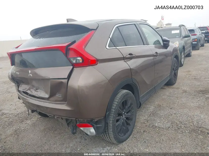 2020 Mitsubishi Eclipse Cross Le 1.5T VIN: JA4AS4AA0LZ000703 Lot: 44968358