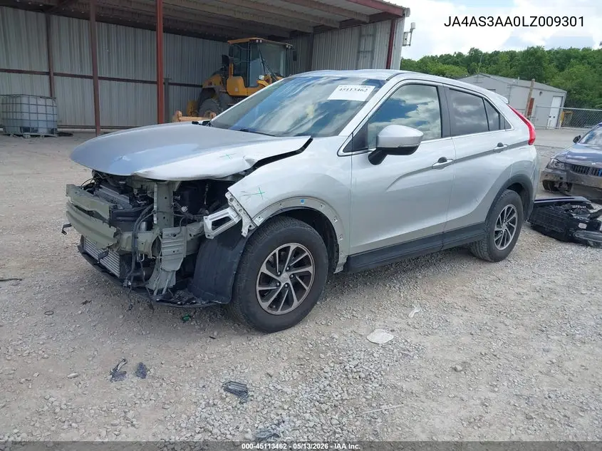 2020 Mitsubishi Eclipse Cross Es 1.5T VIN: JA4AS3AA0LZ009301 Lot: 45113462