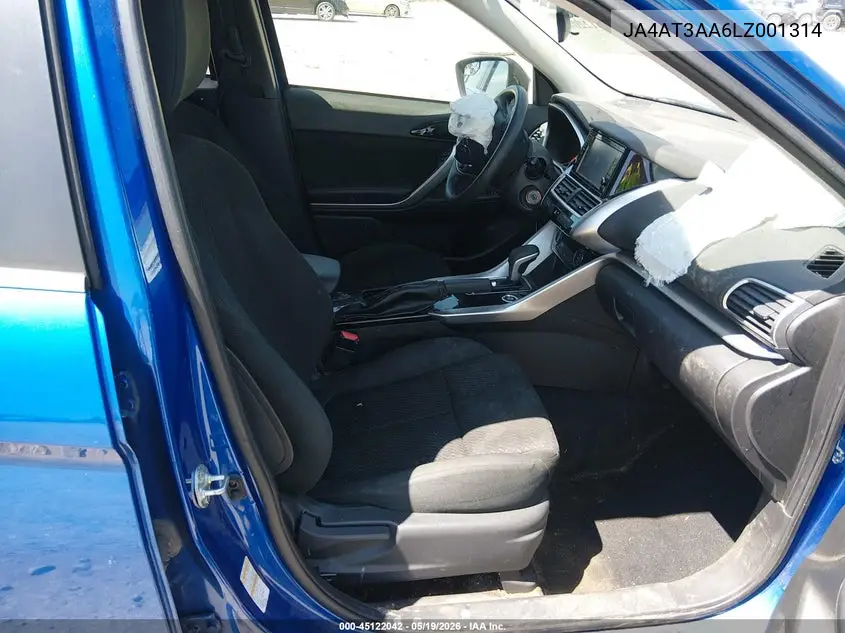 2020 Mitsubishi Eclipse Cross Es 1.5T Awc VIN: JA4AT3AA6LZ001314 Lot: 45122042