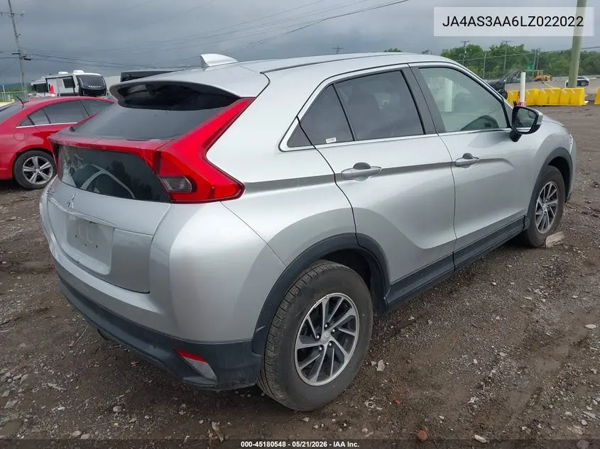 2020 Mitsubishi Eclipse Cross Es 1.5T VIN: JA4AS3AA6LZ022022 Lot: 45180548