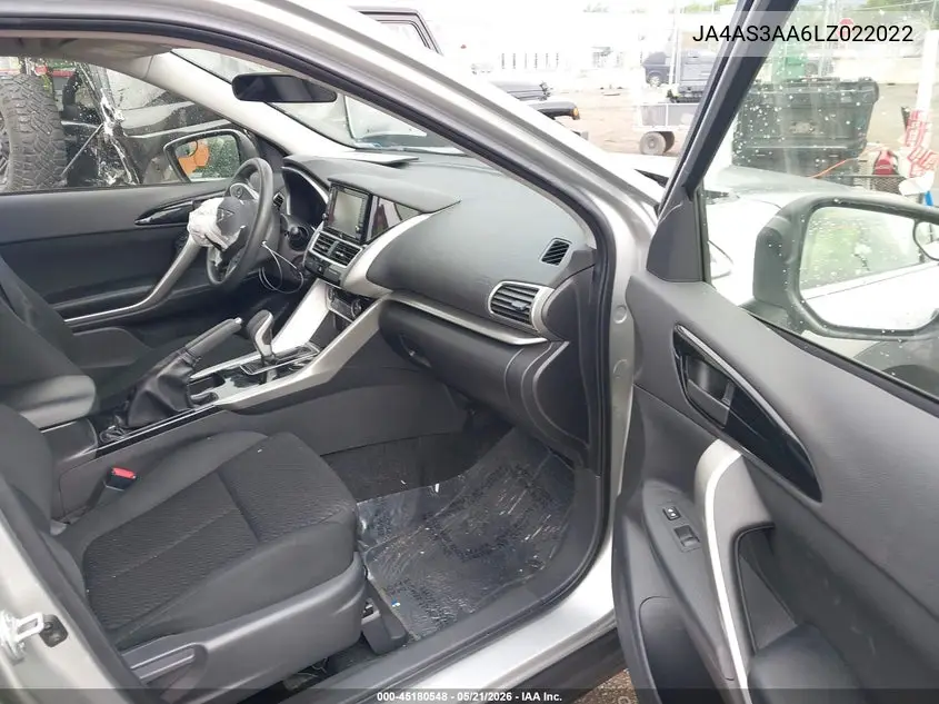 2020 Mitsubishi Eclipse Cross Es 1.5T VIN: JA4AS3AA6LZ022022 Lot: 45180548