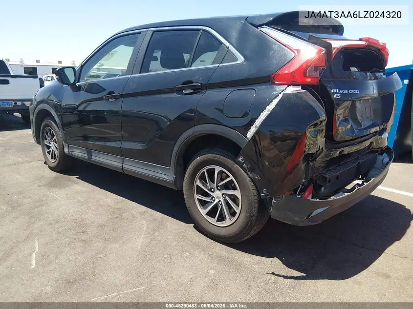 2020 Mitsubishi Eclipse Cross Es 1.5T Awc VIN: JA4AT3AA6LZ024320 Lot: 45290483