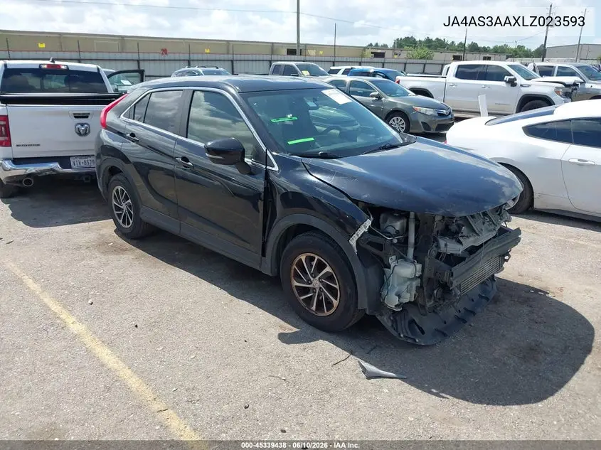2020 Mitsubishi Eclipse Cross Es 1.5T VIN: JA4AS3AAXLZ023593 Lot: 45339438