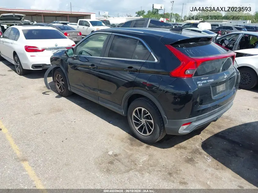 2020 Mitsubishi Eclipse Cross Es 1.5T VIN: JA4AS3AAXLZ023593 Lot: 45339438