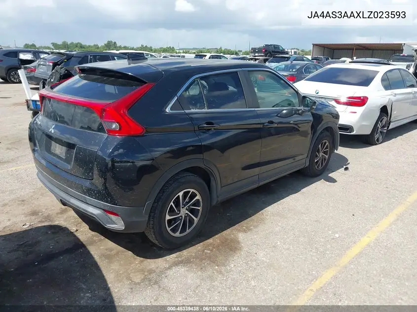 2020 Mitsubishi Eclipse Cross Es 1.5T VIN: JA4AS3AAXLZ023593 Lot: 45339438