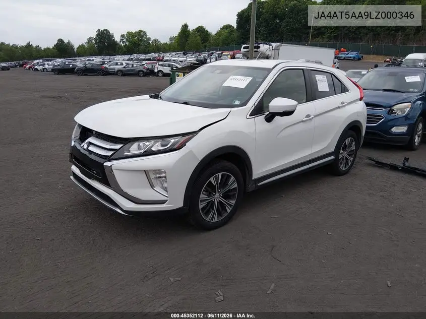 2020 Mitsubishi Eclipse Cross Sel 1.5T Awc VIN: JA4AT5AA9LZ000346 Lot: 45352112