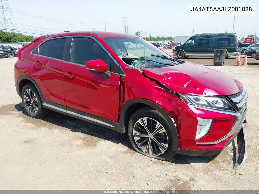 2020 Mitsubishi Eclipse Cross Sel 1.5T Awc VIN: JA4AT5AA3LZ001038 Lot: 45383780