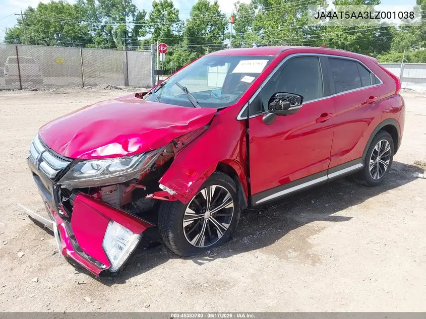 2020 Mitsubishi Eclipse Cross Sel 1.5T Awc VIN: JA4AT5AA3LZ001038 Lot: 45383780