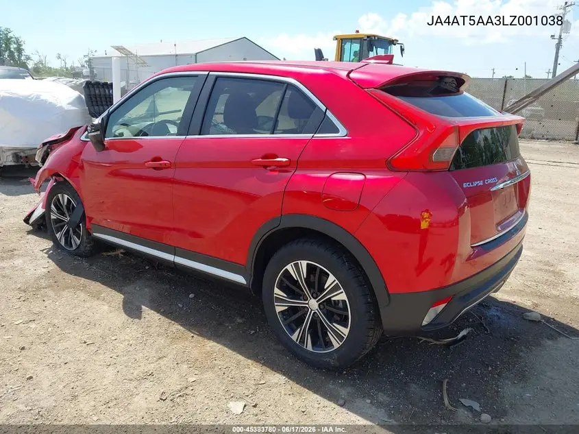 2020 Mitsubishi Eclipse Cross Sel 1.5T Awc VIN: JA4AT5AA3LZ001038 Lot: 45383780