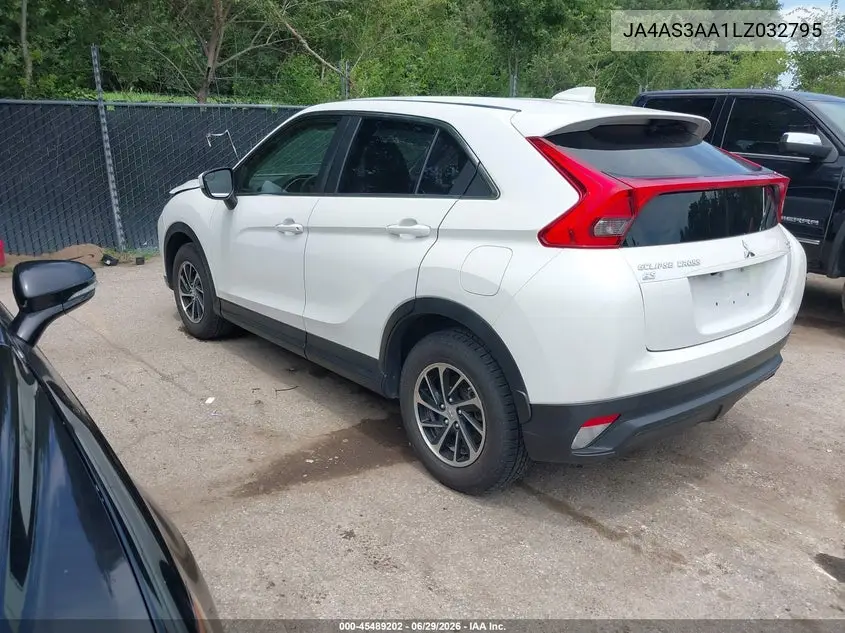 2020 Mitsubishi Eclipse Cross Es 1.5T VIN: JA4AS3AA1LZ032795 Lot: 45489202
