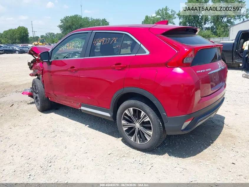 2020 Mitsubishi Eclipse Cross Sel 1.5T Awc VIN: JA4AT5AA0LZ002597 Lot: 45493378