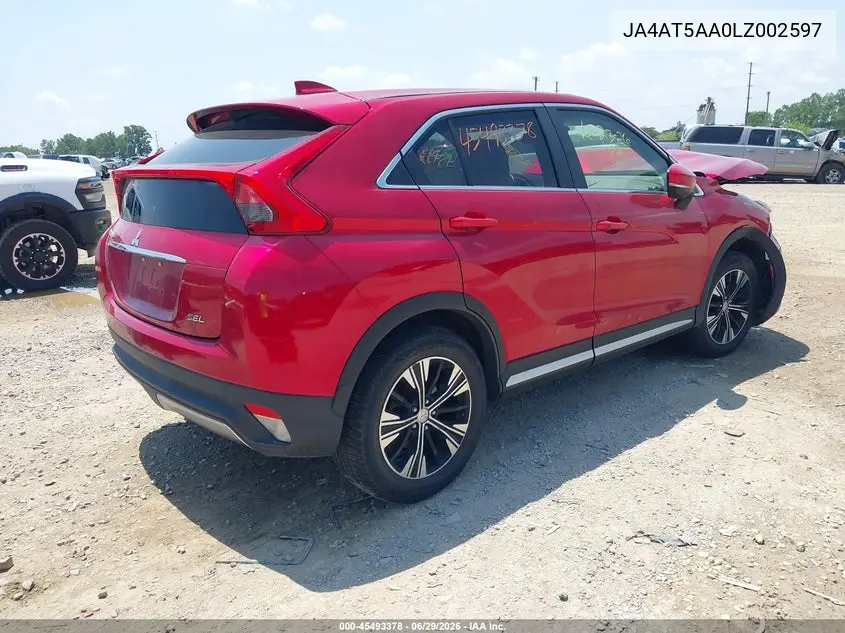 2020 Mitsubishi Eclipse Cross Sel 1.5T Awc VIN: JA4AT5AA0LZ002597 Lot: 45493378