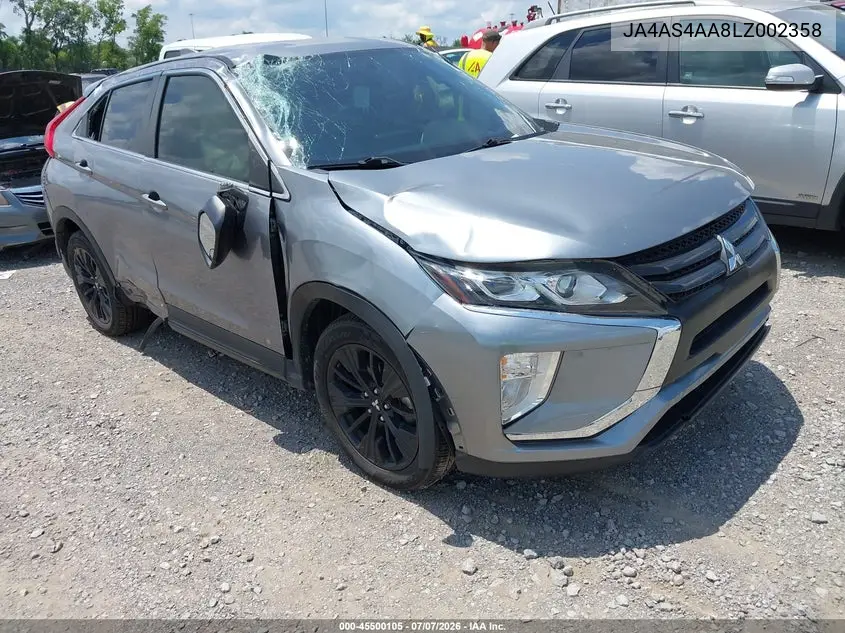 2020 Mitsubishi Eclipse Cross Le 1.5T VIN: JA4AS4AA8LZ002358 Lot: 45500105
