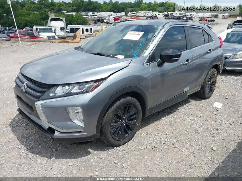 2020 Mitsubishi Eclipse Cross Le 1.5T VIN: JA4AS4AA8LZ002358 Lot: 45500105