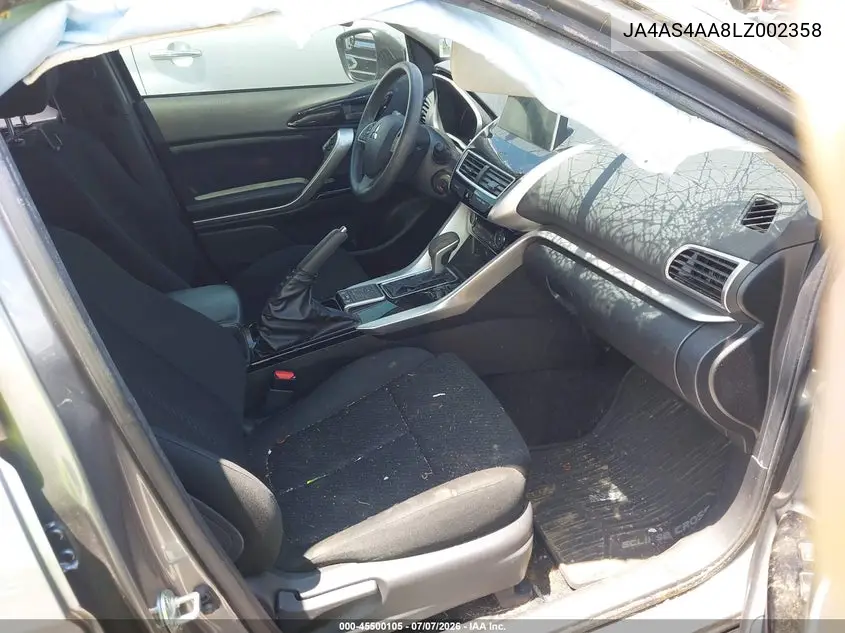 2020 Mitsubishi Eclipse Cross Le 1.5T VIN: JA4AS4AA8LZ002358 Lot: 45500105