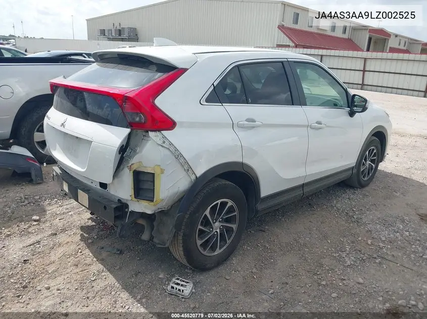 2020 Mitsubishi Eclipse Cross Es 1.5T VIN: JA4AS3AA9LZ002525 Lot: 45520779